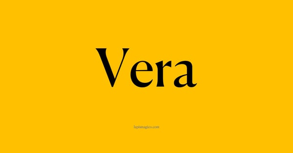 Nome Vera, ficha divertida com pontilhado para crianças