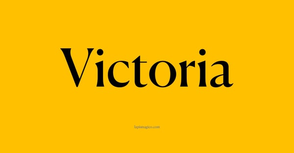 Nome Victoria, ficha divertida com pontilhado para crianças