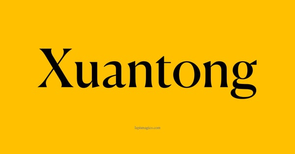 Nome Xuantong, ficha divertida com pontilhado para crianças