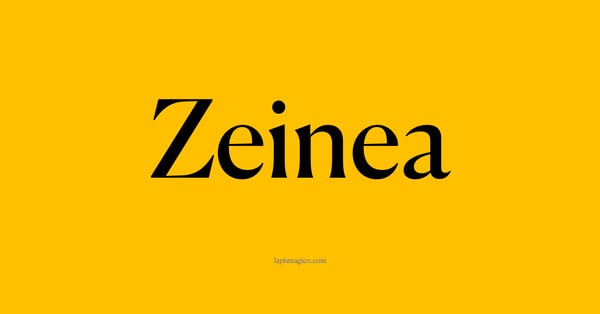 Nome Zeinea, ficha divertida com pontilhado para crianças