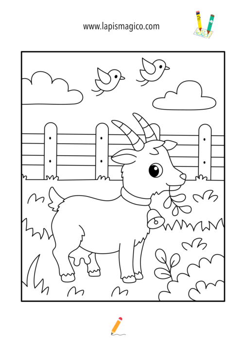 Desenhos De Animais Da Quinta Para Imprimir E Colorir