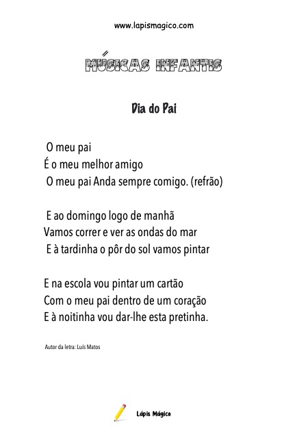 Dia do Pai, ficha pdf nº1