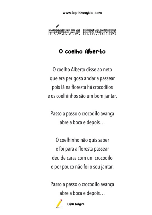 O coelho Alberto, ficha pdf nº1