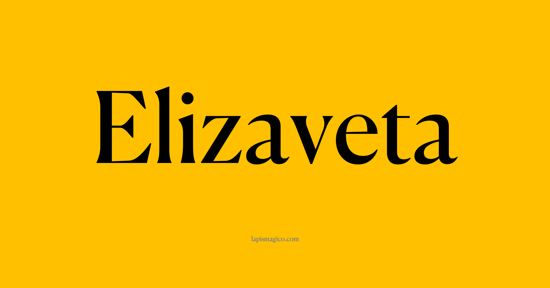 Nome Elizaveta, ficha divertida com pontilhado para crianças