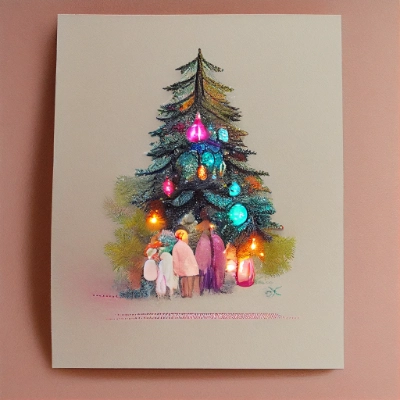 Postais de Natal bonitos com milhares de nomes