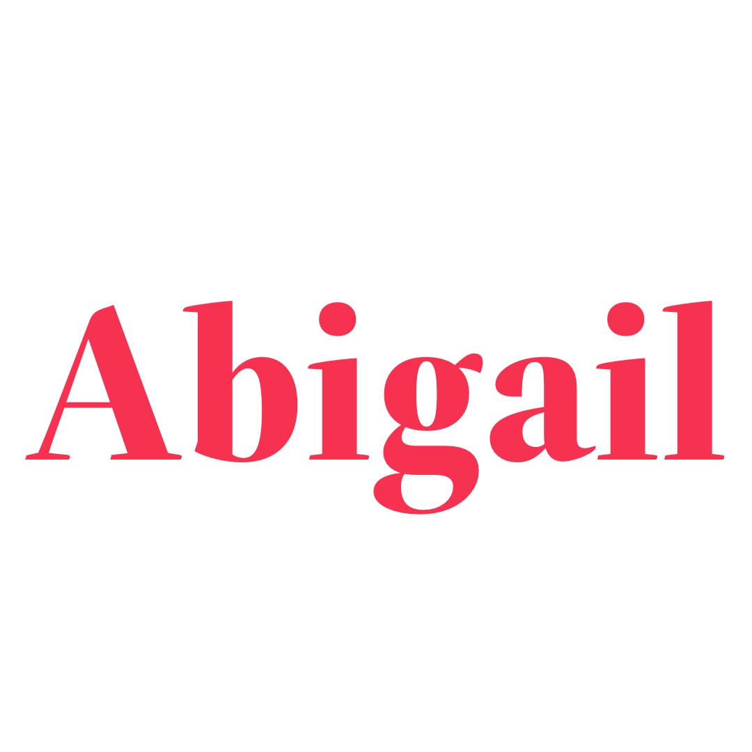 Postal de Feliz Natal com nome Abigail